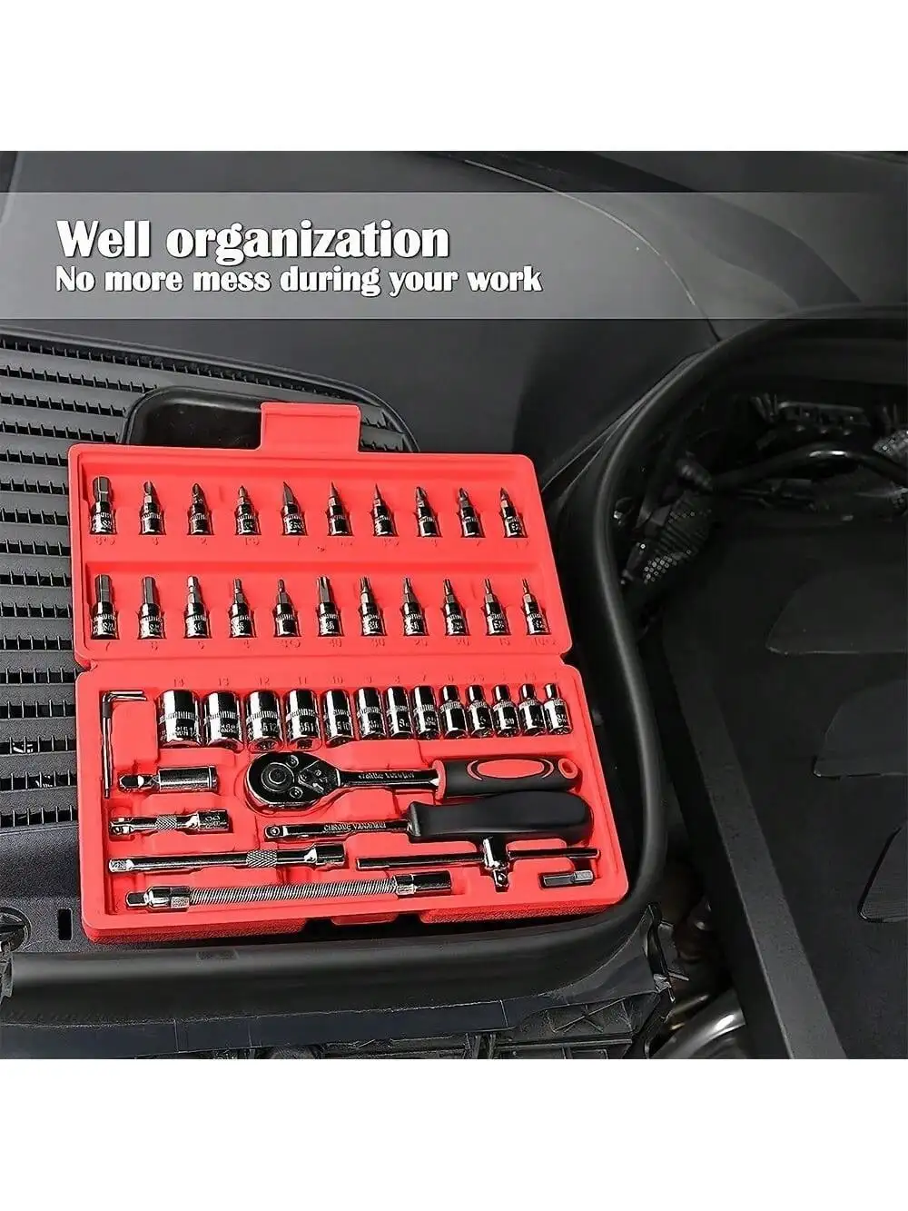 Set Kunci Pas Ratchet 46 Buah  - Home Improvement Kit ulasan dan harga