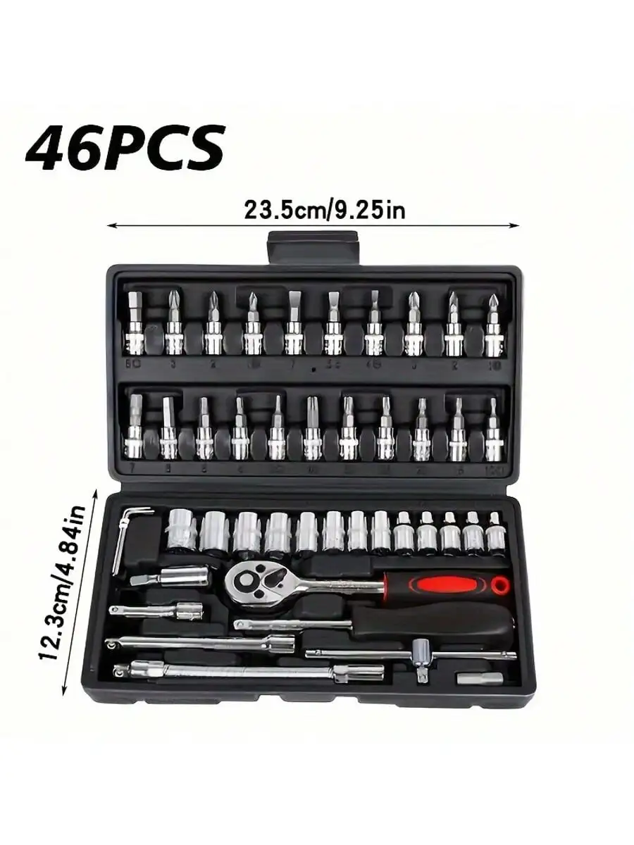 Set Kunci Pas Ratchet 46 Buah  - Home Improvement Kit ulasan dan harga